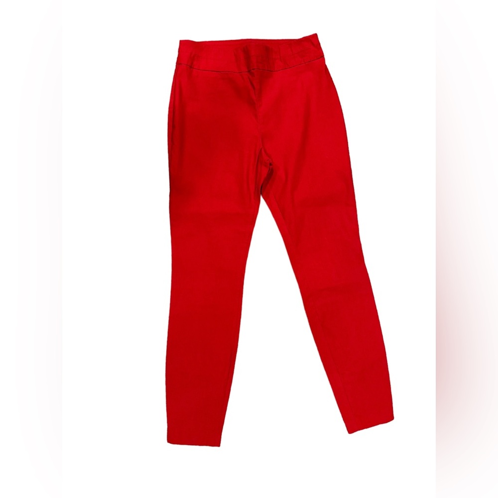 New York & Company Pull-On Slim-Fit Ankle, Red, Size M